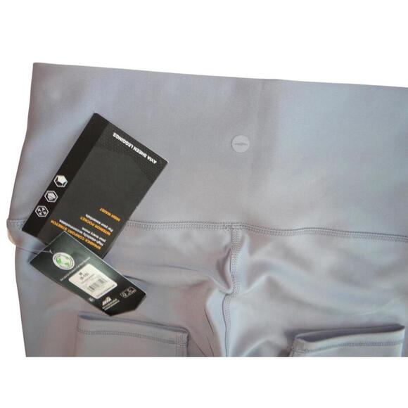 AVIA High-Waisted Active Leggings - Gray - Size M - Picture 6 of 7